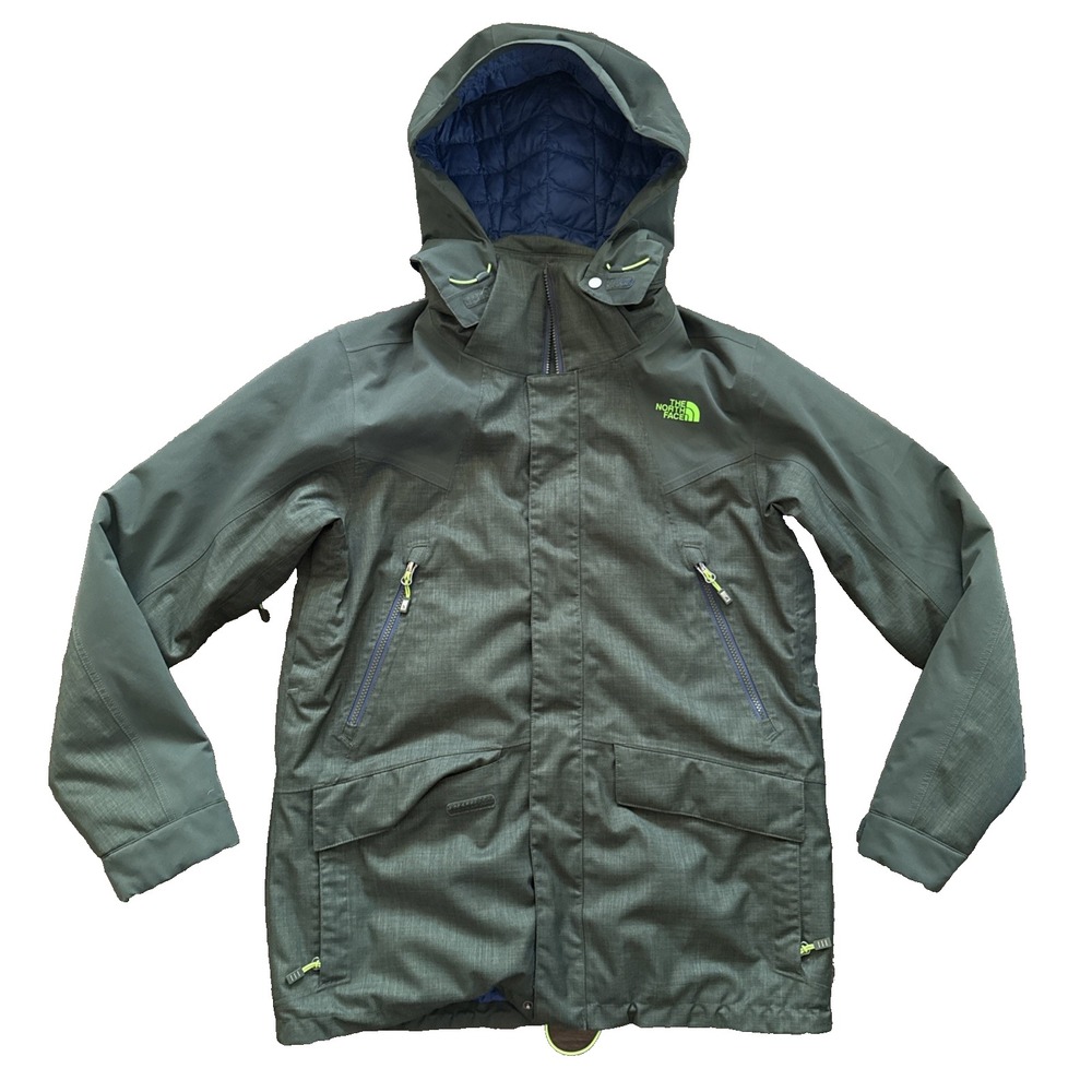 The North Face McCall Thermoball Jacket Men M Green HyVent Ski Snowboard